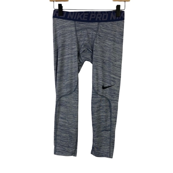 Nike Pro Dri-FIT Heathered Leggings Gym Exercise Size Small - Picture 3 of 9